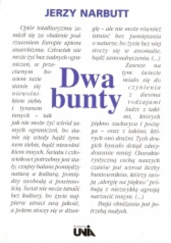 Okładka: Jerzy Narbutt - Dwa bunty