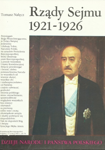 Okładka: Tomasz Nałęcz - Rządy Sejmu 1921-1926