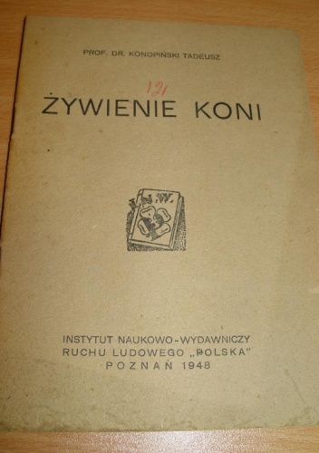 Okładka: Tadeusz Konopiński - Żywienie koni