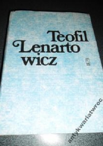 Okładka: Jan Nowakowski - Teofil Lenartowicz i jego poezje