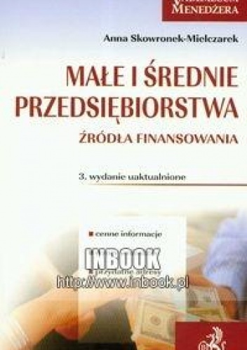 Okładka: Anna Skowronek-Mielczarek - Małe i średnie przedsiębiorstwa