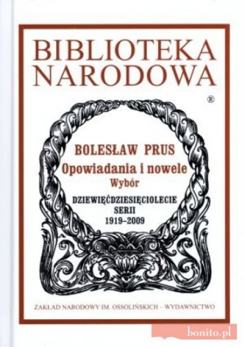 Okładka: Bolesław Prus - Opowiadania i nowele