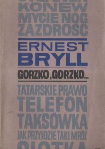 Okładka: Ernest Bryll - Gorzko, gorzko
