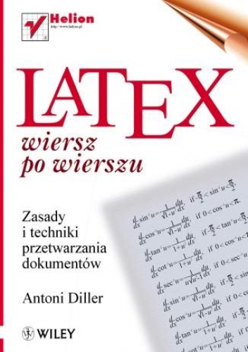 Okładka: Antoni Diller - LaTeX. Wiersz po wierszu