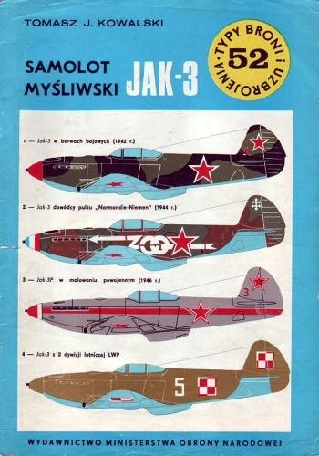 Okładka: Tomasz J. Kowalski - Samolot myśliwski Jak-3