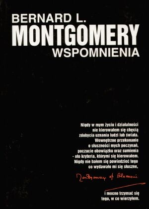 Okładka: Bernard L. Montgomery - Wspomnienia