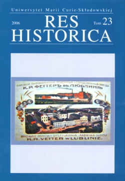 Okładka: Henryk Gmiterek - Res historica. Tom 23