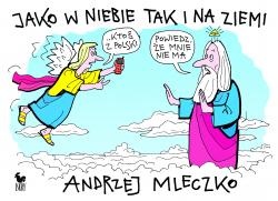 Okładka: Andrzej Mleczko - Jako w niebie tak i na ziemi