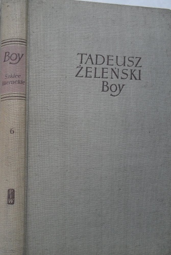 Okładka: Tadeusz Boy-Żeleński - Szkice literackie