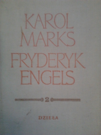 Okładka: Karol Marks - Dzieła. Tom 2
