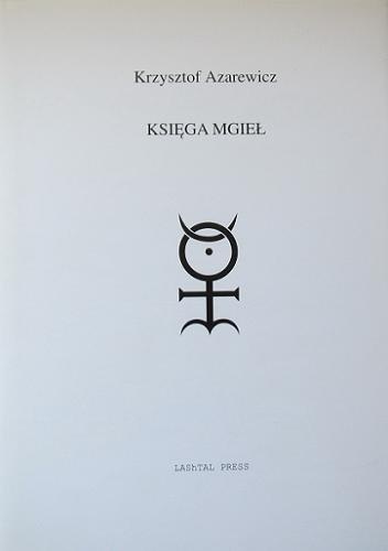 Okładka: Krzysztof Azarewicz - Księga Mgieł
