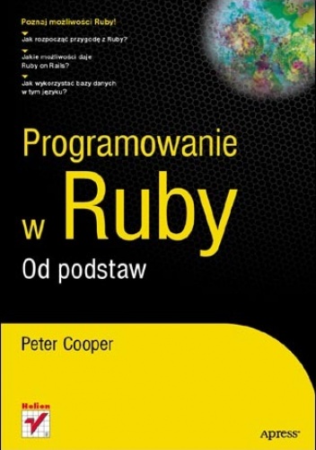 Okładka: Peter Cooper - Programowanie w Ruby. Od podstaw