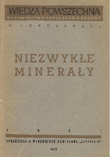 Okładka: Witalij Sobolewski - Niezwykłe minerały