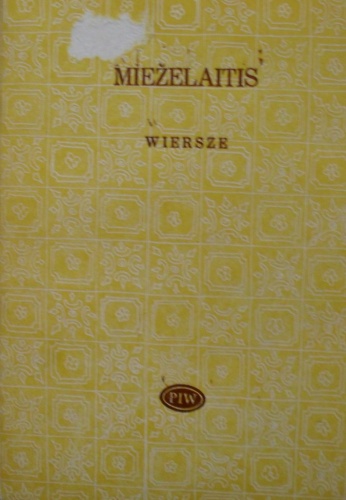 Okładka: Eduardas Mieżelaitis - Wiersze