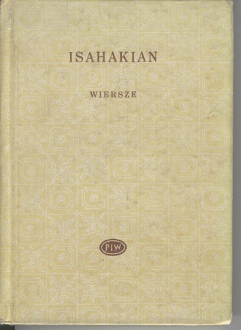 Okładka: Awetik Isahakian - Wiersze