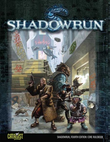 Okładka:  praca zbiorowa - Shadowrun Fourth Edition