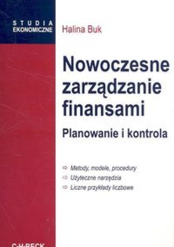 Okładka: Halina Buk - Nowoczesne zarządzanie finansami Planowanie i kontrola