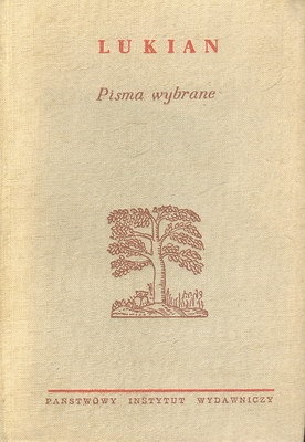 Okładka:  Lukian - Pisma wybrane
