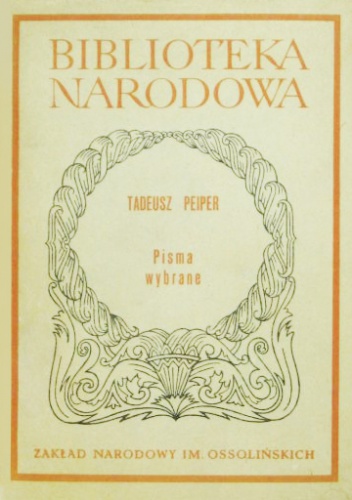 Okładka: Tadeusz Peiper - Pisma wybrane