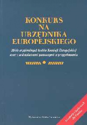 Okładka: Georg Ziegler - Konkurs na urzędnika europejskiego