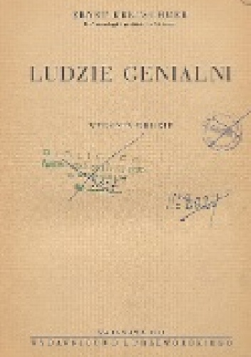 Okładka: Ernst Kretschmer - Ludzie Genialni