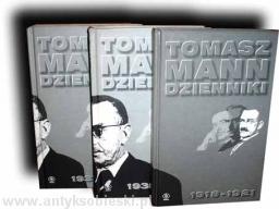 Okładka: Tomasz Mann - Dzienniki 1918-1921 1933-1934 1935-1936
