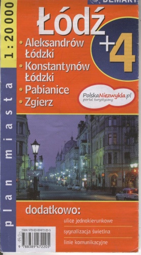 Okładka: Jacek Majerczak - Łódź + 4. Plan miasta