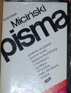 Okładka: Bolesław Miciński - Pisma. Eseje, artykuły, listy