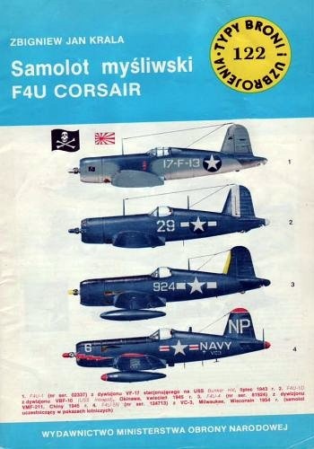 Okładka: Zbigniew Jan Krala - Samolot myśliwski F4U Corsair