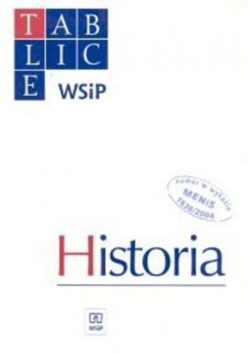 Okładka: Stanisław Lenard Bogusz - Tablice WSiP Historia