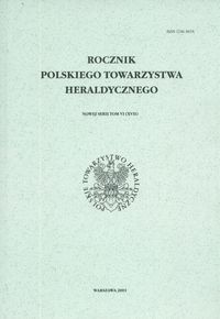 Okładka: Stefan K. Kuczyński - Rocznik Polskiego Towarzystwa Heraldycznego. Tom VI (XVII)