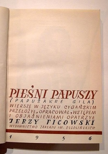 Okładka:  Papusza - Pieśni Papuszy (Papušakre gila)