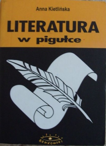 Okładka: Anna Kietlińska - Literatura w pigułce