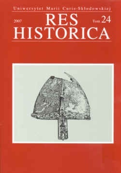 Okładka: Henryk Gmiterek - Res Historica. Tom 24