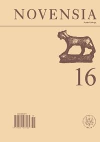 Okładka:  Redakcja rocznika Novensia - Novensia 16
