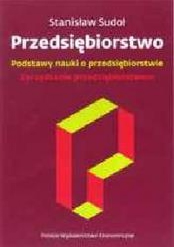 Okładka: Stanisław Sudoł - Przedsiębiorstwo /podstawowe nauki o porzedsiebiorstwie