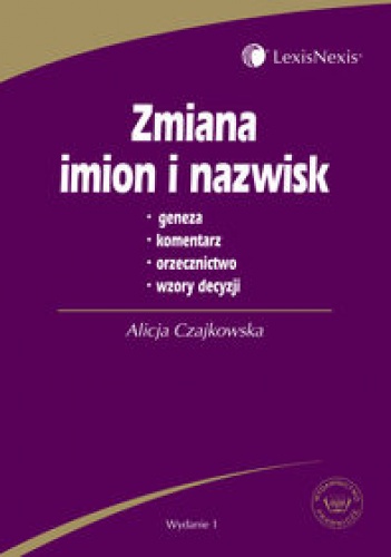 Okładka: Alicja Czajkowska - zmiana imion i nazwisk