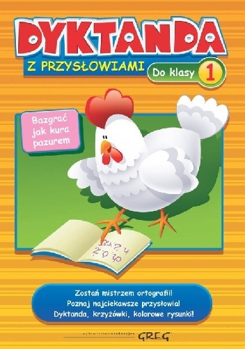 Okładka: Marta Kurdziel - Dyktanda z przysłowiami do klasy 1