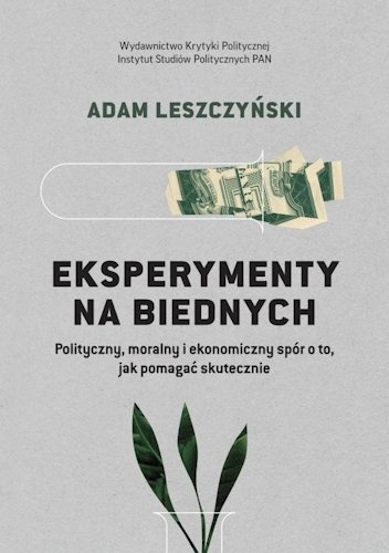 Okładka: Adam Leszczyński - Eksperymenty na biednych