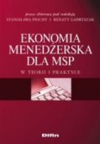 Okładka: Stanisław Piocha - Ekonomia menedżerska dla MSP