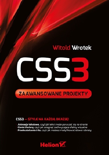Okładka: Witold Wrotek - CSS3. Zaawansowane projekty