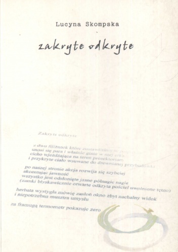 Okładka: Lucyna Skompska - Zakryte odkryte