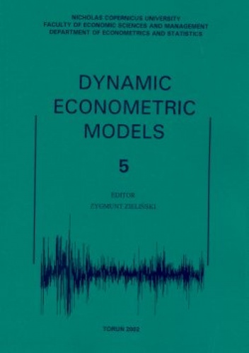 Okładka: Zygmunt Zieliński - Dynamic Econometric Models. Tom 5