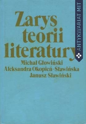 Okładka: Michał Głowiński - Zarys teorii literatury