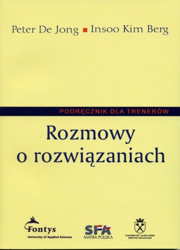 Okładka: Peter De Jong - Rozmowy o rozwiązaniach. Podręcznik dla trenerów