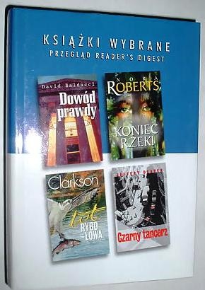 Okładka: Jeffery Deaver - Dowód prawdy; Koniec rzeki; Czarny tancerz; Lot rybołowa