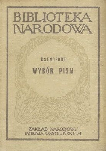 Okładka:  Ksenofont - Wybór pism