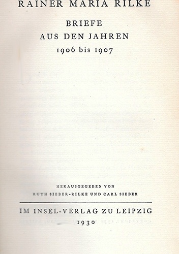 Okładka: Rainer Maria Rilke - Rainer Maria Rilke - Briefe aus den Jahren 1906 bis 1907