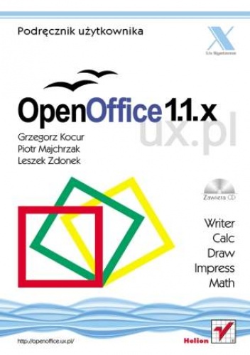 Okładka: Grzegorz Kocur - OpenOffice 1.1.x UX.PL
