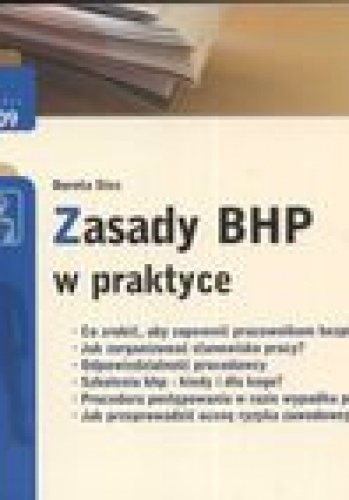 Okładka: Dorota Stec - zasady BHP w praktyce